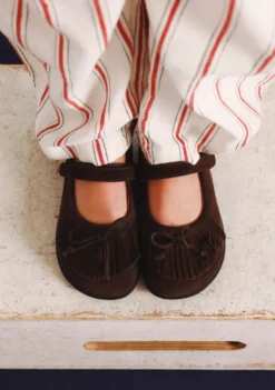 BAILARINAS BAREFOOT CHOCOLATE PIEL