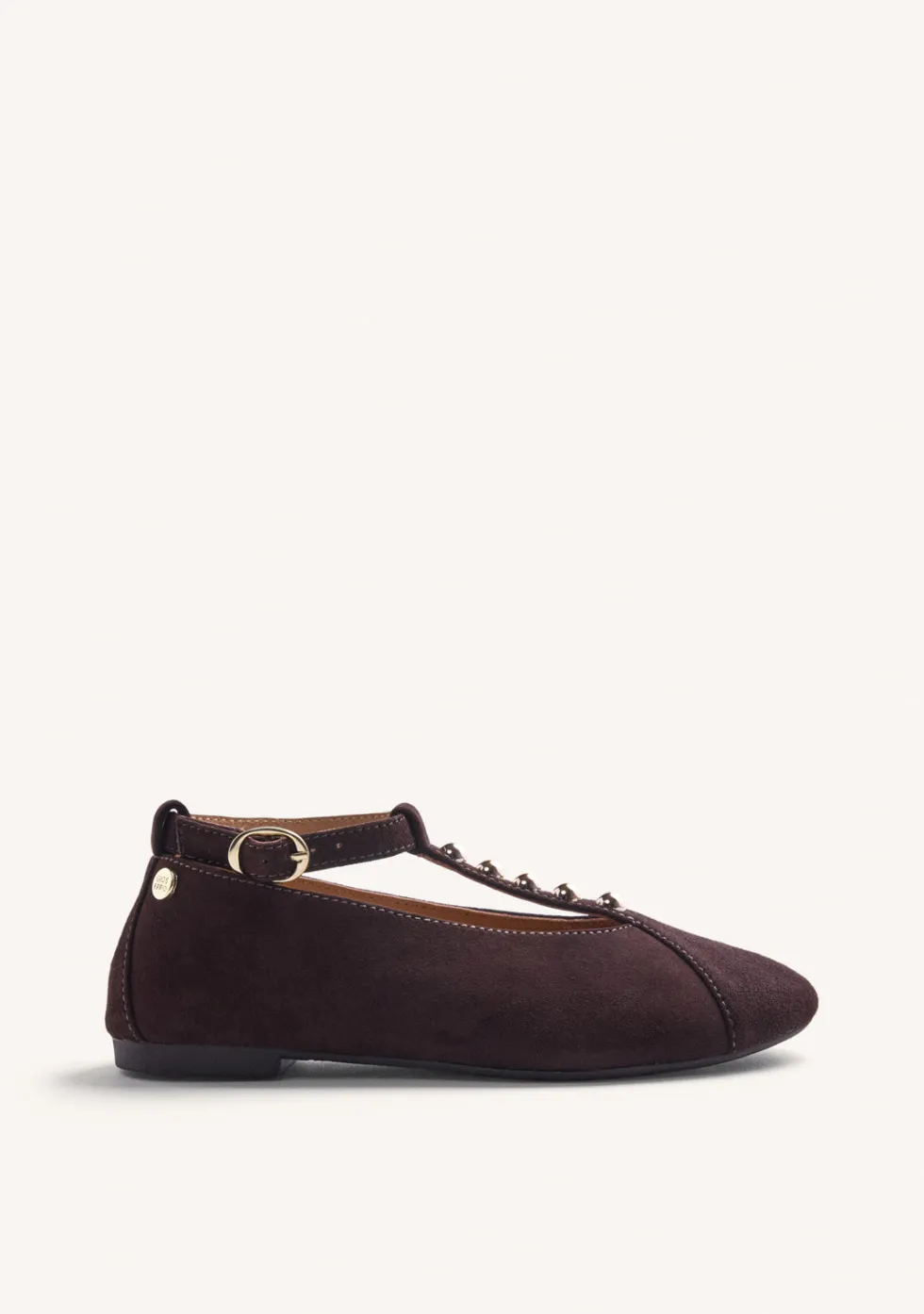 BAILARINAS MARRÓN PIEL TACHAS