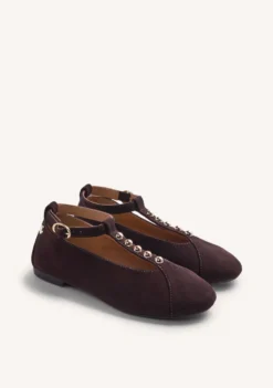 BAILARINAS MARRÓN PIEL TACHAS