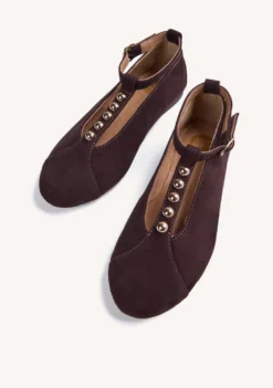 BAILARINAS MARRÓN PIEL TACHAS