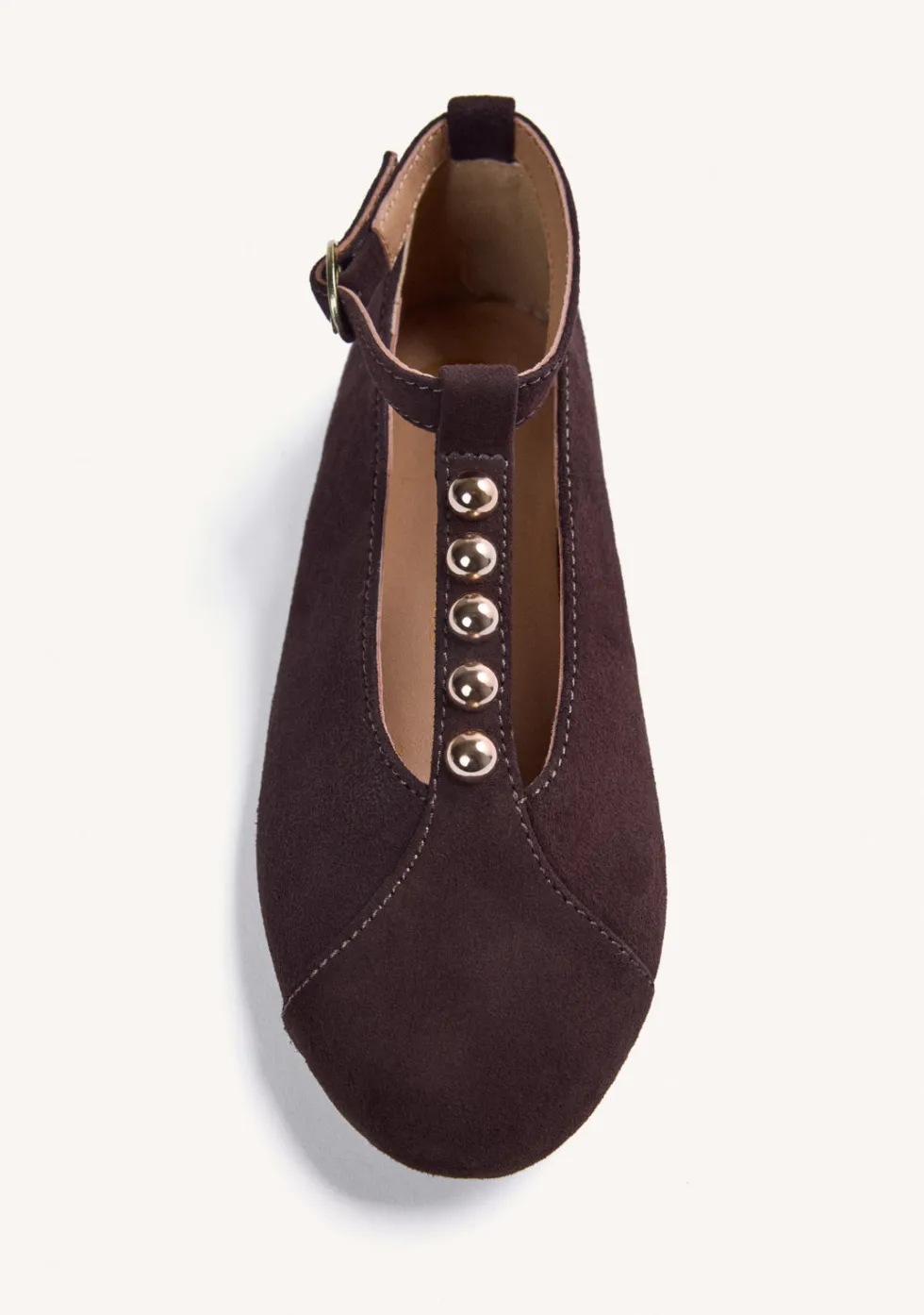 BAILARINAS MARRÓN PIEL TACHAS