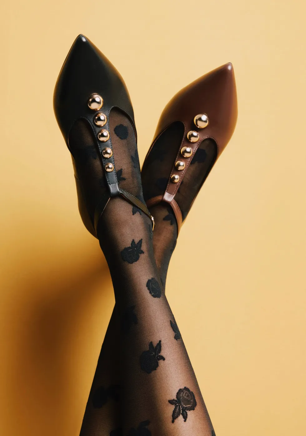 BAILARINAS MARRÓN TACHAS