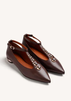 BAILARINAS MARRÓN TACHAS