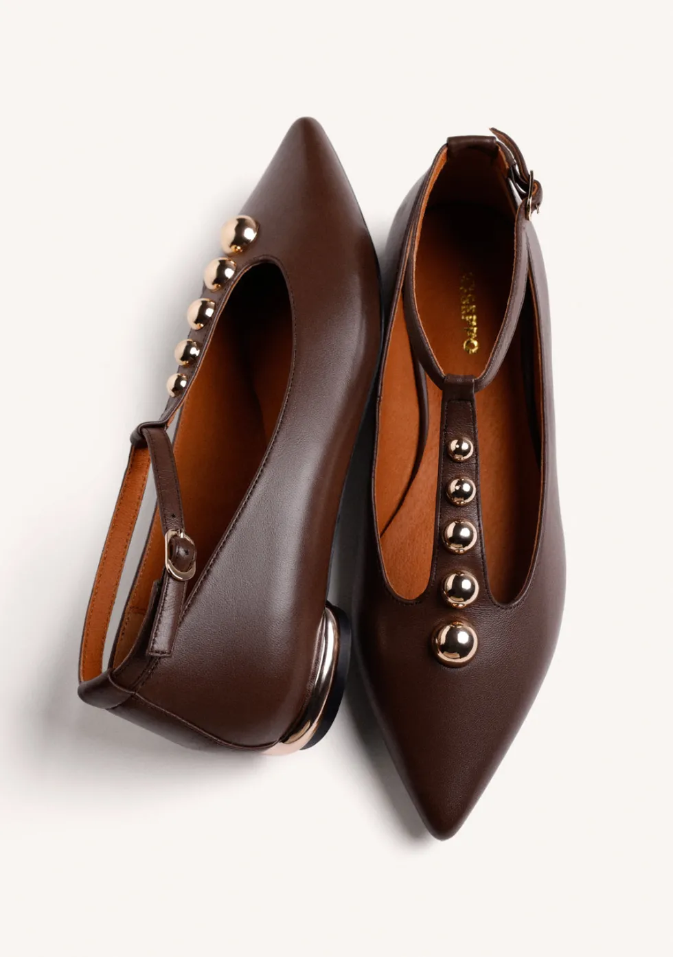 BAILARINAS MARRÓN TACHAS
