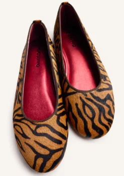 BAILARINAS PIEL ESTAMPADO ANIMAL CHOKIO