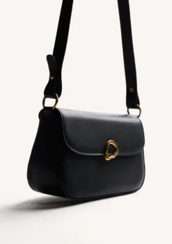 BOLSO BANDOLERA NEGRO HEBILLA