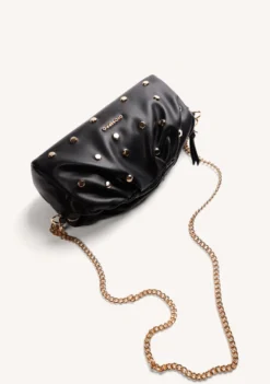BOLSO BANDOLERA NEGRO TACHAS