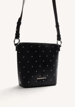 BOLSO BUCKET NEGRO TACHAS