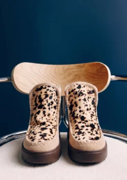 BOTAS AUSTRALIANAS BEIGE PIEL ESTAMPADO ANIMAL