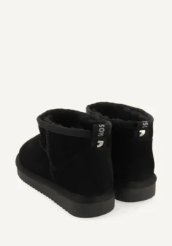 BOTAS AUSTRALIANAS COLOR NEGRO DE CAÑA BAJA PARA MUJER BEREK