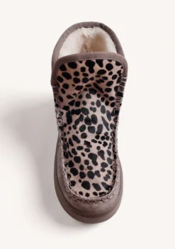 BOTAS AUSTRALIANAS TAUPE PIEL ESTAMPADO ANIMAL