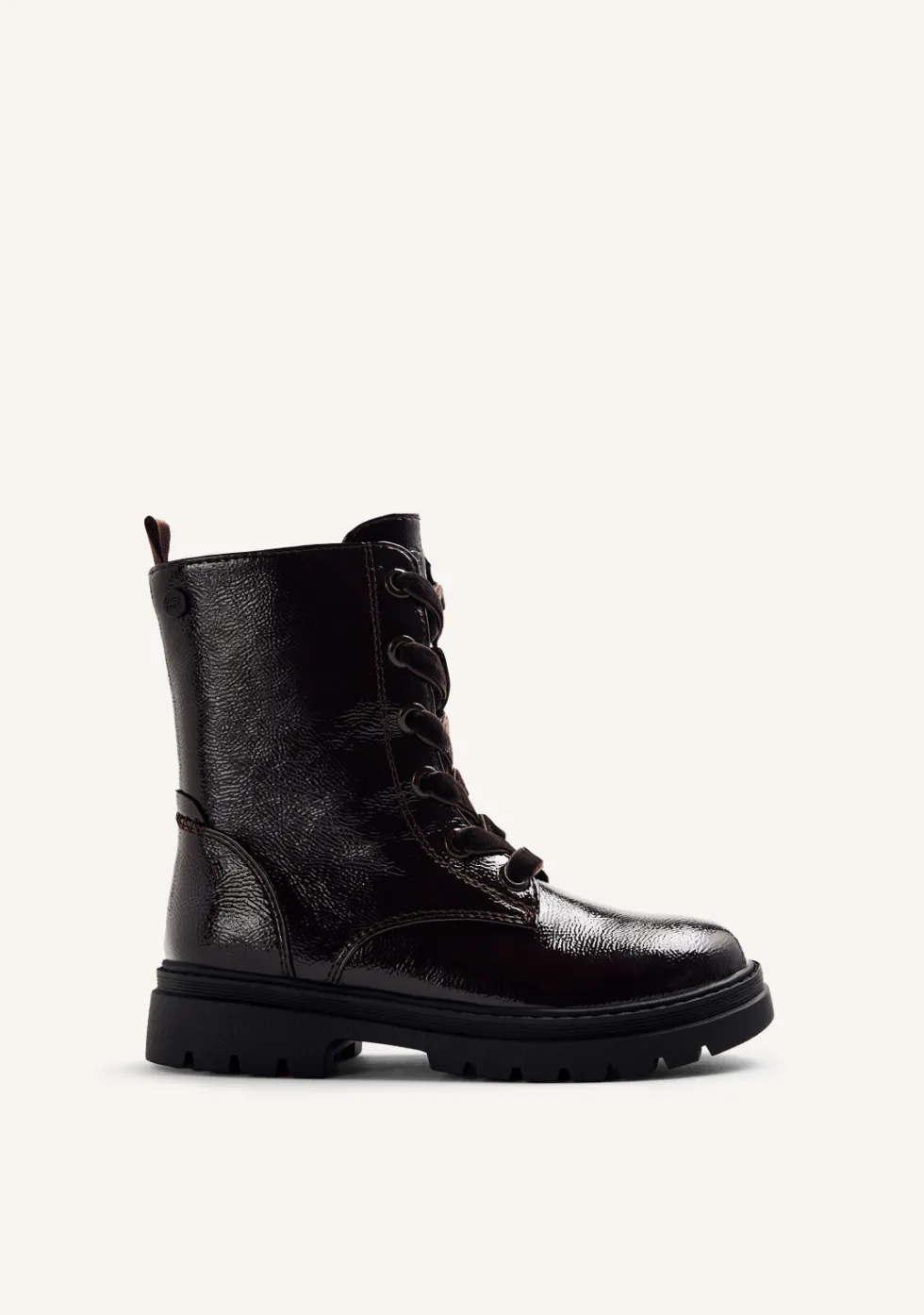 BOTAS MARRÓN EFECTO CHAROL