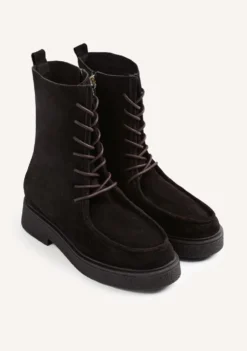 BOTAS MARRON ESTILO MILITAR PIEL
