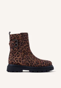 BOTAS PIEL SERRAJE ESTAMPADO ANIMAL TINTAH