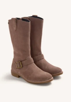 BOTAS TAUPE PIEL CLÁSICAS