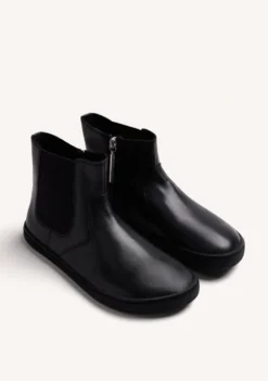 BOTINES BAREFOOT NEGRO PIEL