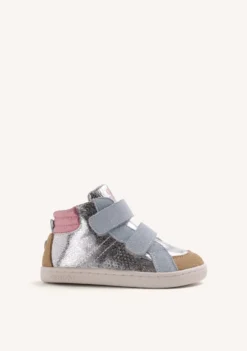 BOTINES BAREFOOT PLATA PIEL METALIZADA