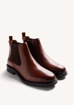 BOTINES MARRÓN CHELSEA PIEL