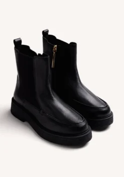 BOTINES NEGRO CHELSEA PIEL
