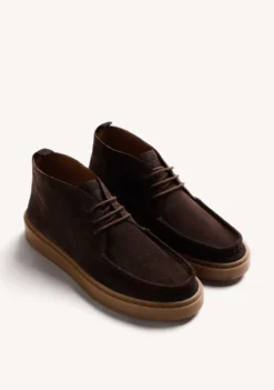 BOTINES WALLABEE MARRÓN PIEL