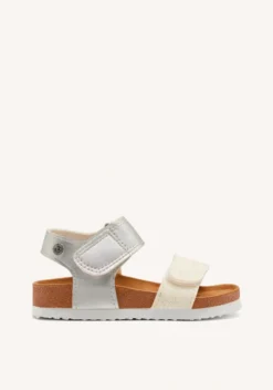 CHANCLAS DE SUELA BIO BLANCAS Y PLATEADAS CON GLITTER PARA NIÑA Y NIÑO ANGWING