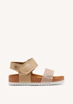CHANCLAS DE SUELA BIO DORADAS CON GLITTER PARA NIÑA Y NIÑO ANGWING