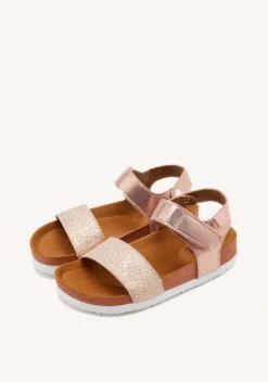CHANCLAS DE SUELA BIO EN COBRE PARA NIÑA MOERS