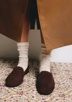 MOCASINES MARRÓN PIEL TRENZADA