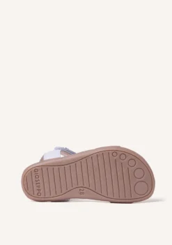 SANDALIAS BAREFOOT PIEL BRILLO Y MARIPOSA SLITE