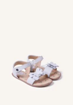 SANDALIAS BAREFOOT PIEL BRILLO Y MARIPOSA SLITE