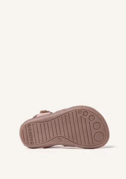 SANDALIAS BAREFOOT PIEL CALADA FLORES KABATI
