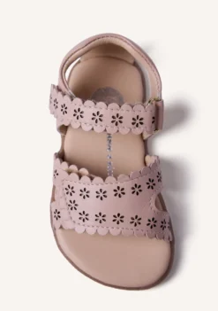 SANDALIAS BAREFOOT PIEL CALADA FLORES KABATI