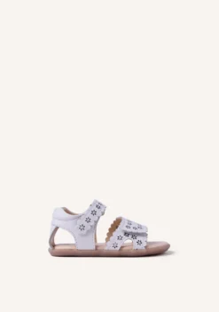 SANDALIAS BAREFOOT PIEL CALADA FLORES KABATI