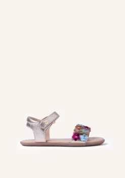 SANDALIAS BAREFOOT PIEL FLORES LOITOK