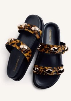 SANDALIAS BIO PIEL ESTAMPADO ANIMAL JOYAS OWENDALE