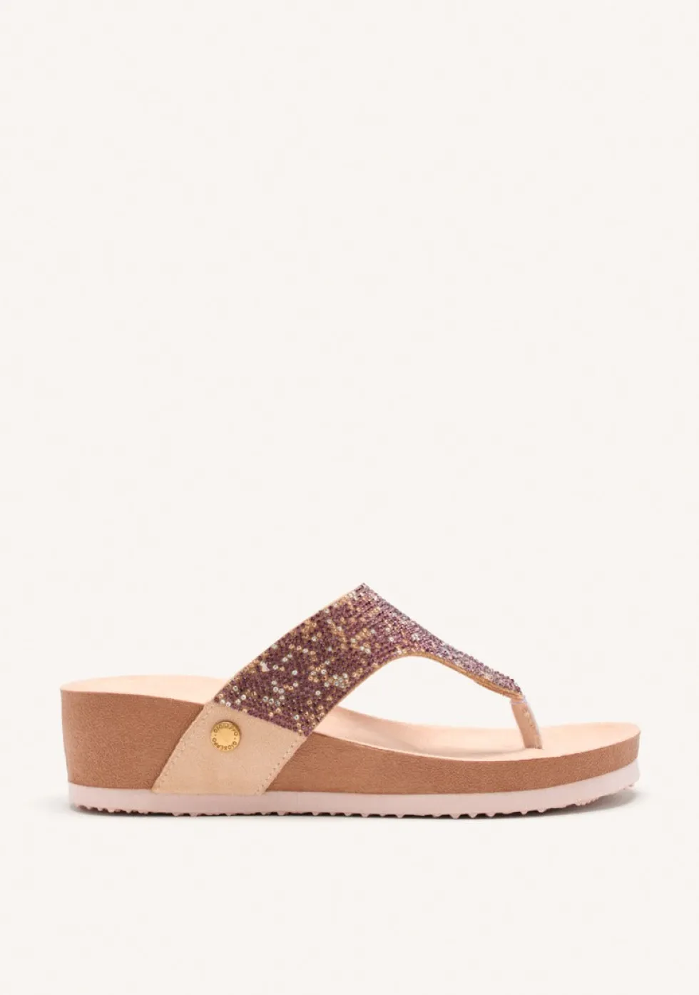 SANDALIAS BRILLO CUÑA STODDARD