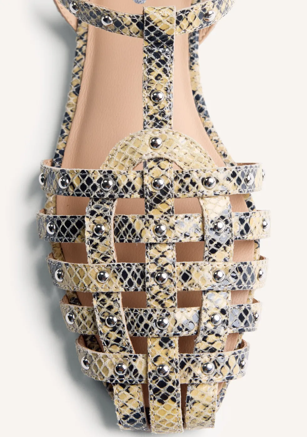 SANDALIAS CANGREJERAS PIEL ESTAMPADO ANIMAL OTTERTAIL