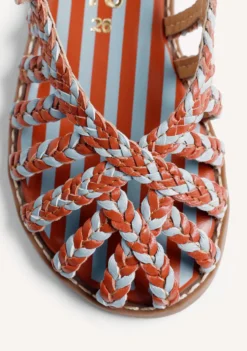 SANDALIAS CANGREJERAS PIEL TRENZADA BY MARÍA G. DE JAIME