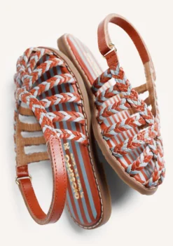 SANDALIAS CANGREJERAS PIEL TRENZADA BY MARÍA G. DE JAIME