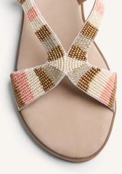 SANDALIAS CUÑA PIEL CUENTAS SCHOEPKE