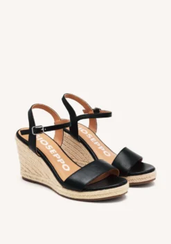 SANDALIAS CUÑA PIEL ZHEPE