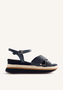 SANDALIAS CUÑA RAFIA TREVELIN