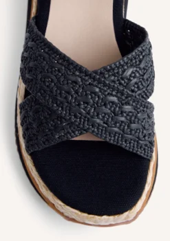 SANDALIAS CUÑA RAFIA TREVELIN