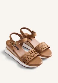 SANDALIAS CUÑA RAFIA WETE