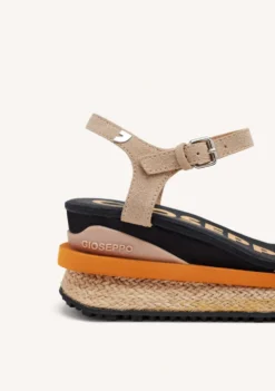 SANDALIAS DEPORTIVAS BEIGE CON CUÑA PARA MUJER BENAY