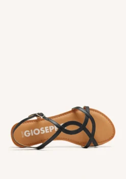SANDALIAS NEGRAS DE TIRAS FINAS PARA MUJER LAMIM
