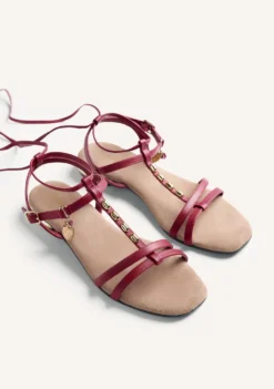 SANDALIAS PIEL ABALORIOS KINAMBA