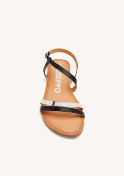 SANDALIAS PIEL BICOLOR BARGEME