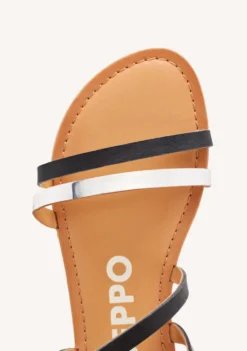 SANDALIAS PIEL BICOLOR BARGEME