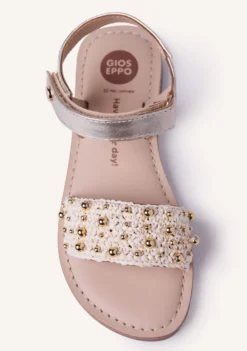 SANDALIAS PIEL BRILLO Y RAFIA BROSARP